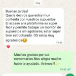 Comentario de opositor por WhatsApp