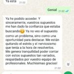 Comentario de opositor por WhatsApp