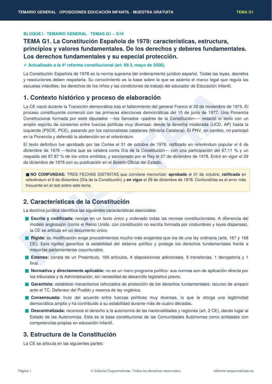 Página real del tema de muestra