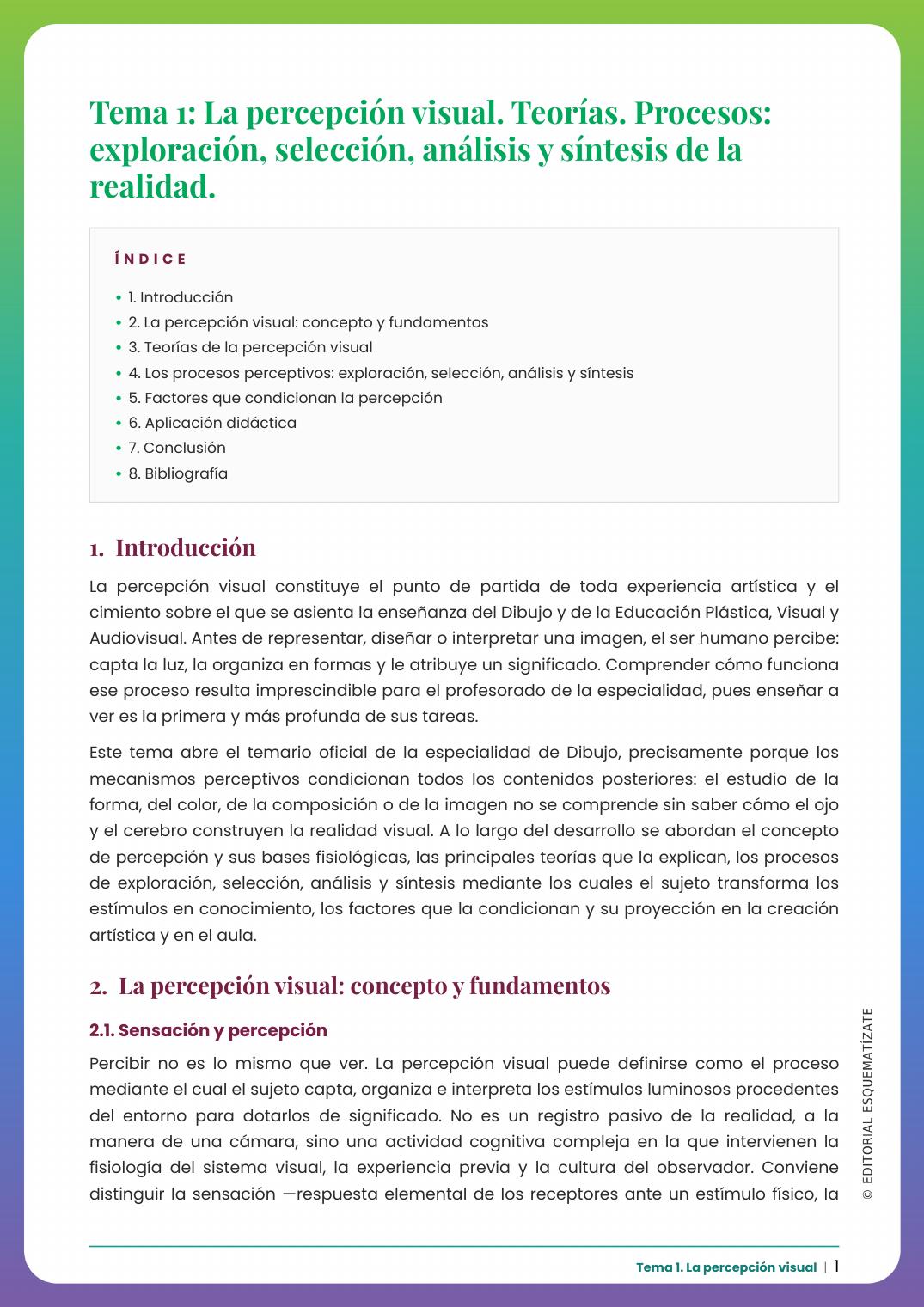 Página real del tema de muestra de Dibujo
