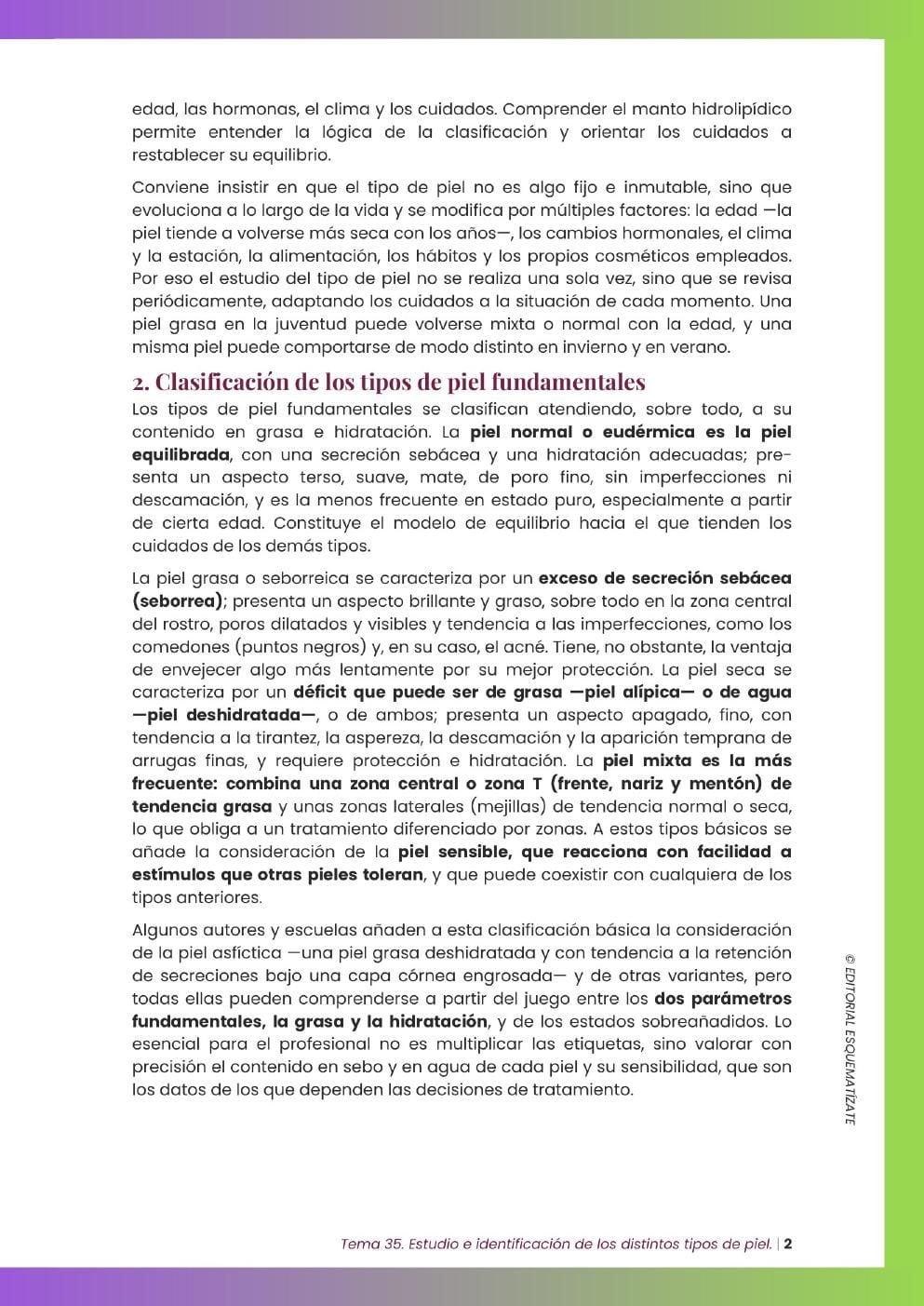Página real del tema de muestra